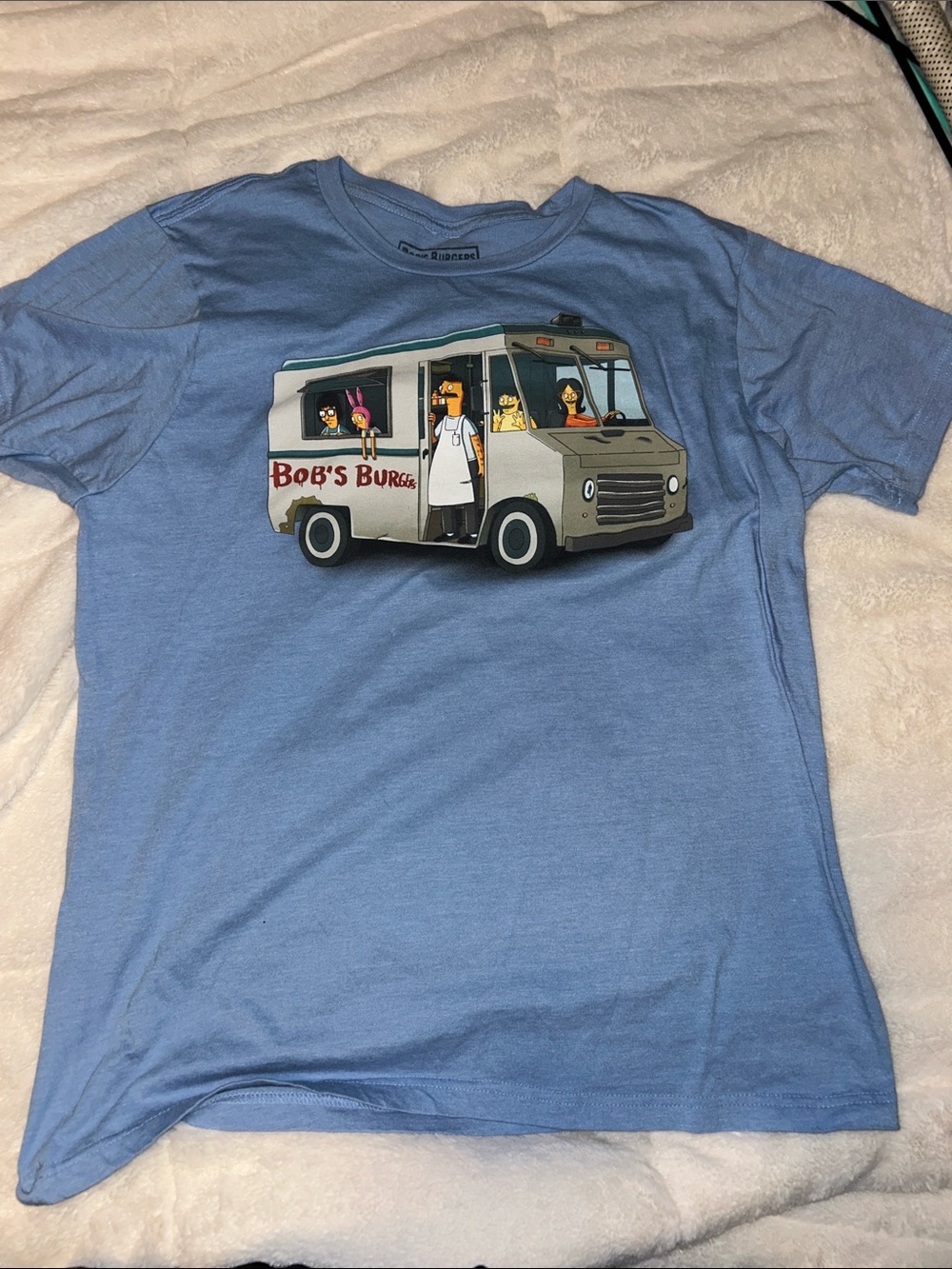 Bob's Burgers Graphic Tee - Light Blue Men's Shirt